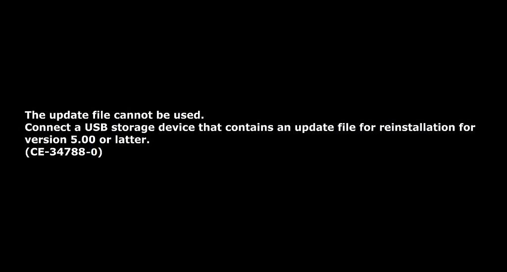 ✅ Reparar el archivo de actualización de PS4 no se puede utilizar Código de error CE-34788-0