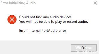 ✅ Cómo arreglar Audacity: ‘Error interno de PortAudio’ en Windows 10