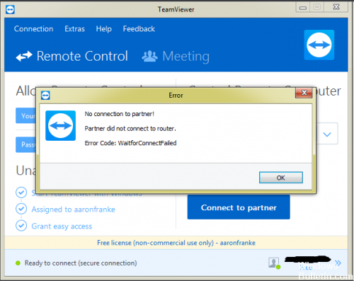 </noscript>✅ Fix: Partner hat im TeamViewer-Fehler keine Verbindung zum Router hergestellt