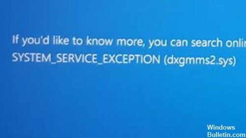 SYSTEM_SERVICE_EXCEPTION error de ks.sys