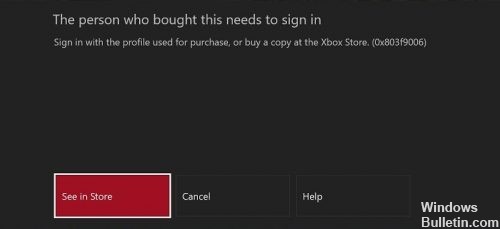 ✅ Arreglar la persona que compró esto debe iniciar sesión en Xbox One