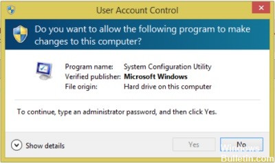 ✅ Reparación para continuar, escriba un error de UAC de contraseña de administrador en Windows 10