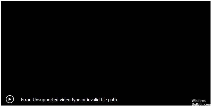 ✅ Reparar el tipo de video no admitido o el error de ruta de archivo no válida