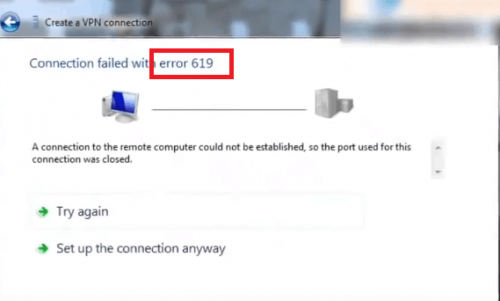 ✅ Cómo reparar el error 619 de VPN