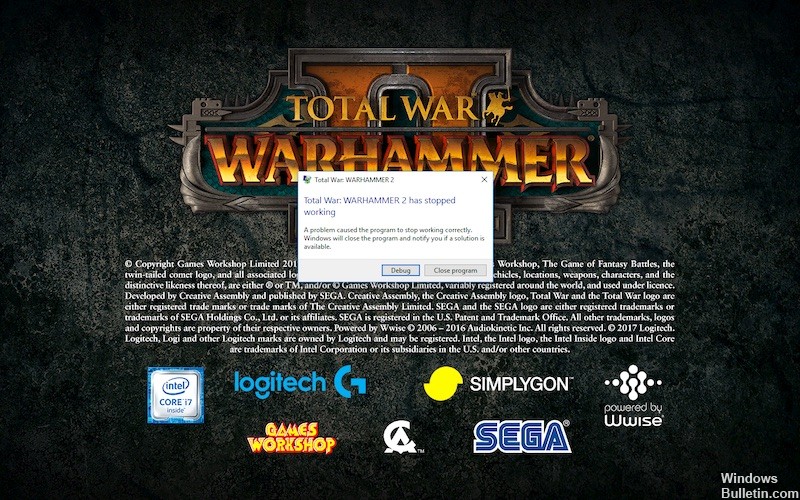 </noscript>✅ Cómo reparar War Warhammer 2 sigue fallando en Windows