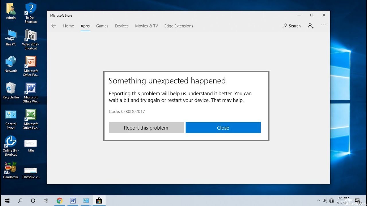 </noscript>✅ Windows Store App Error Code 0x80d02017 Fixed
