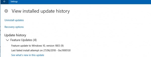 ✅ Reparar el error de actualización de Windows 0xc1900130
