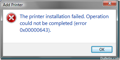 ✅ Cómo reparar el error de Windows 0x00000643 No se pudo completar la operación