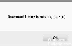 ✅ Se corrigió el error de Windows ‘falta la biblioteca fbconnect (sdk.js)’