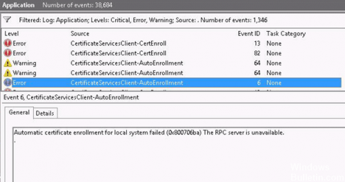</noscript>✅ El servidor RPC no está disponible Error 0x800706BA Corrección